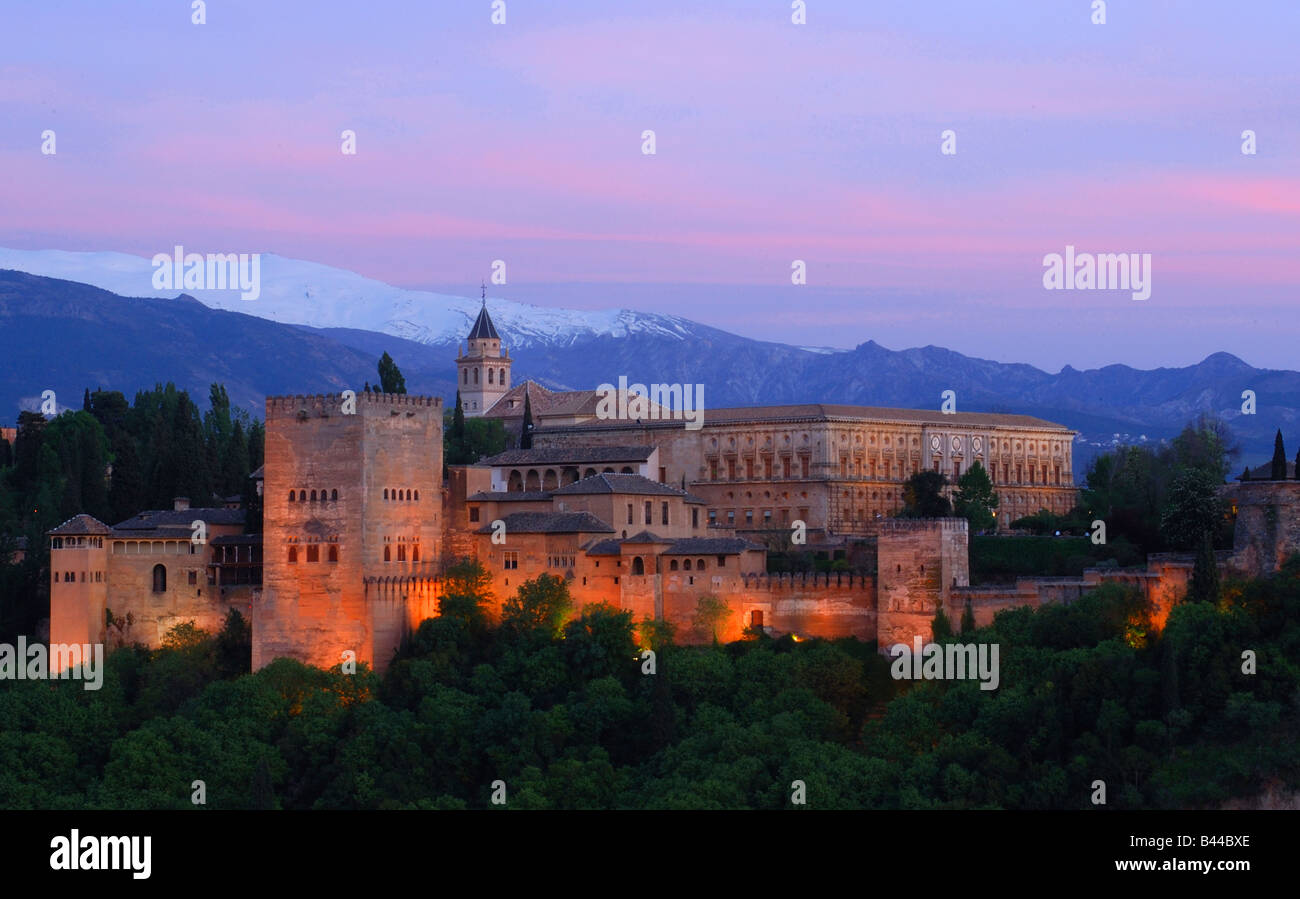 Die Alhambra Granada maurischen Palast Andalusien Reisen Stockfoto