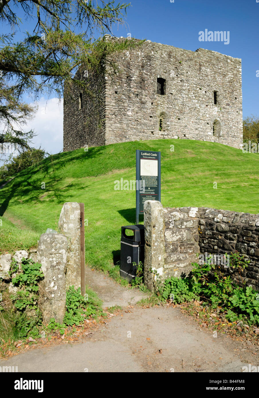 Lydford Schloß, Lydford, Devon, UK Stockfoto