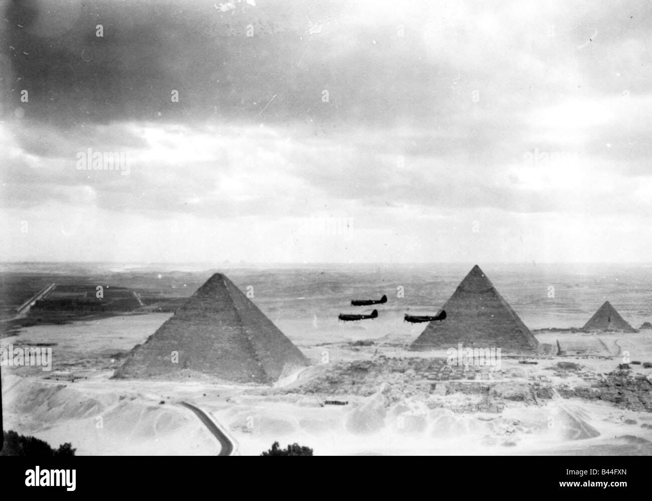 Krieg Ägypten WW2 Piloten aus Mid East Command Training in Ägypten
