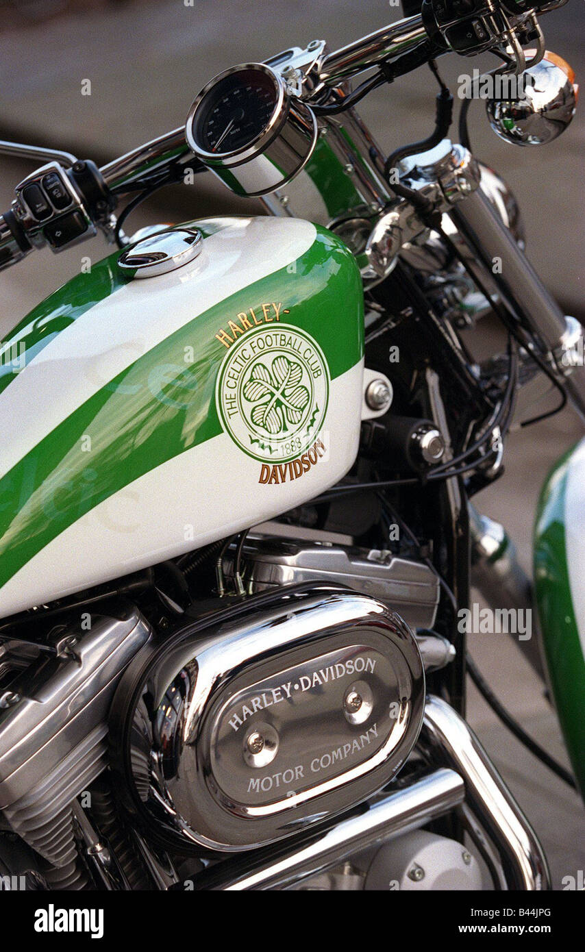 Celtic-Harley-Davidson Motorräder aus West Coast Harley zu verkaufen 7500 Stockfoto