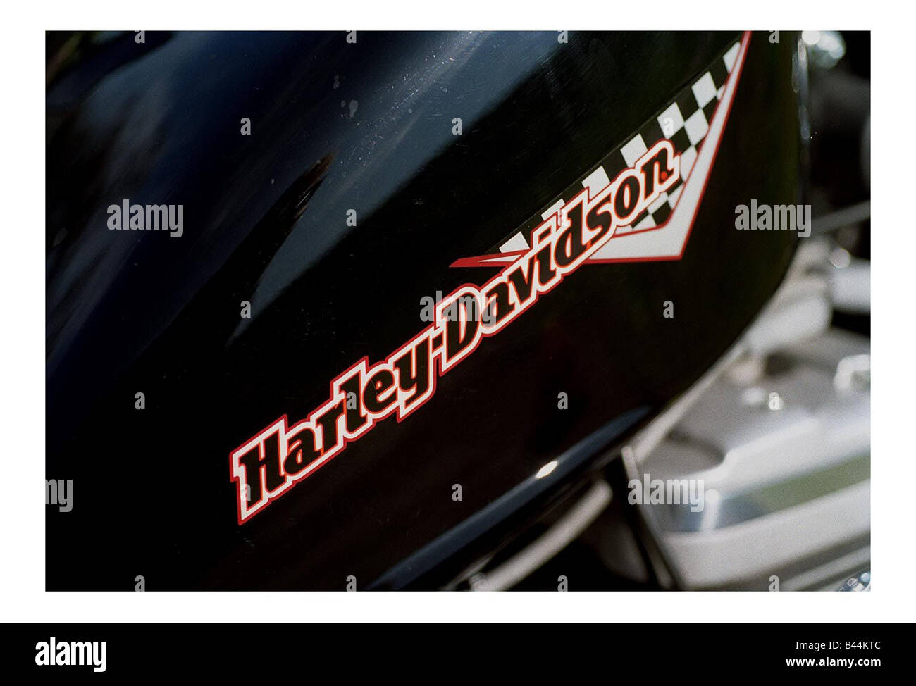 Harley Davidson Motorrad Juni 1998 logo Stockfoto