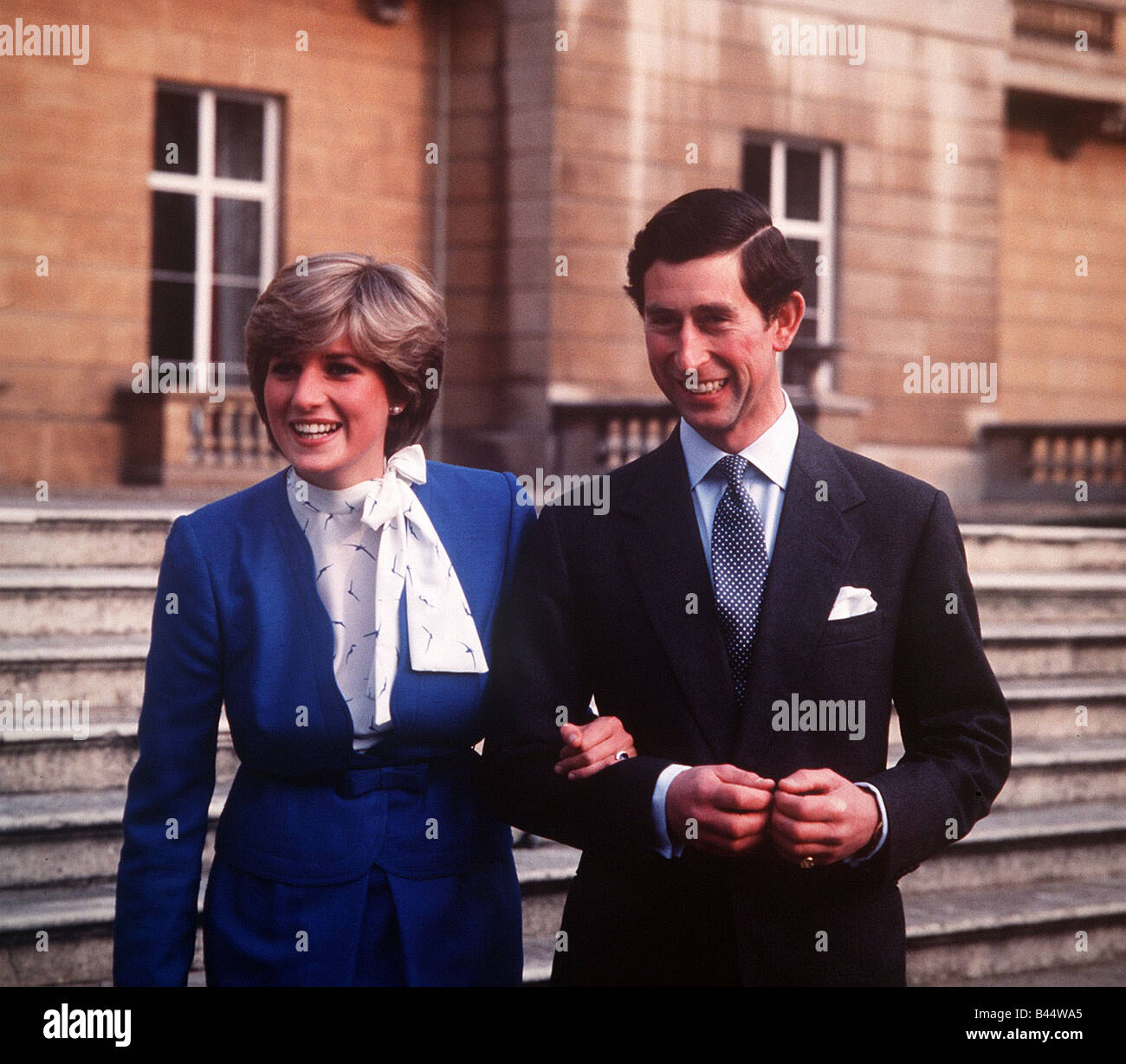 Die Verlobung von Prinz Charles und Lady Diana Spencer Februar 1981 Stockfoto