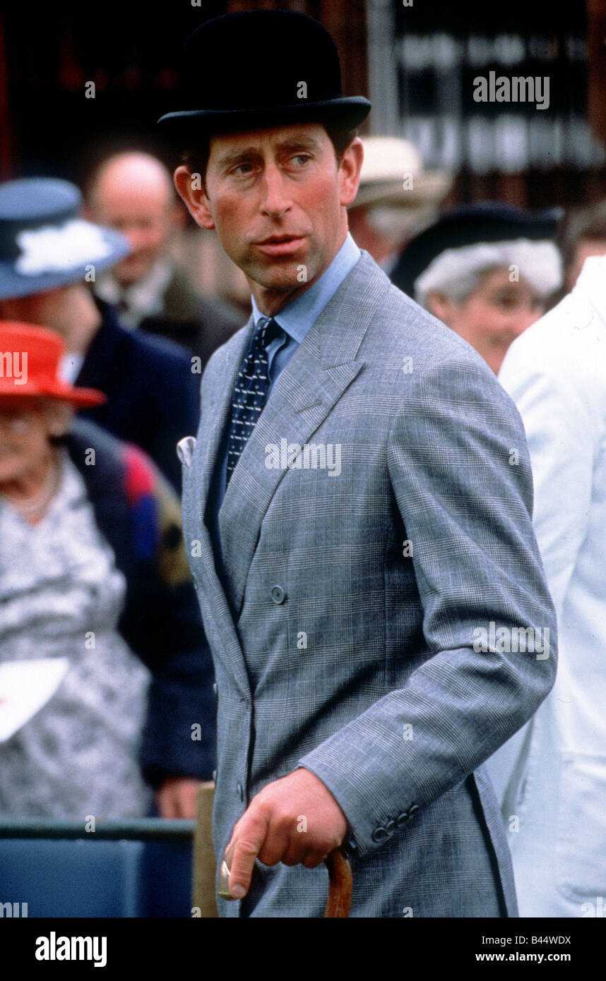 Prinz Charles bei der Quorn Jagd Mohn zeigen in Leicester Juli 1988 Stockfoto