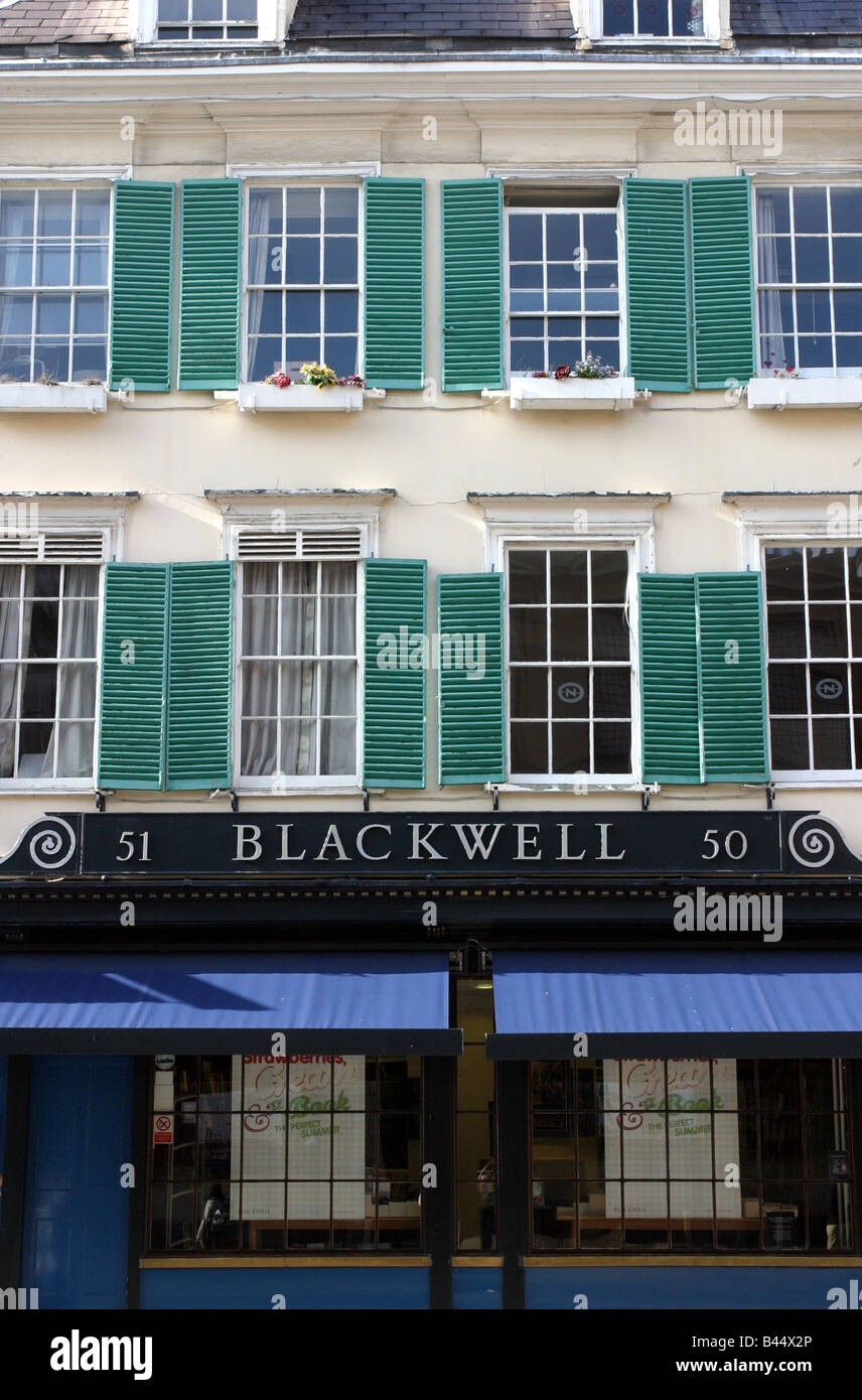 Blackwells Bookshop, Oxford, England Stockfoto
