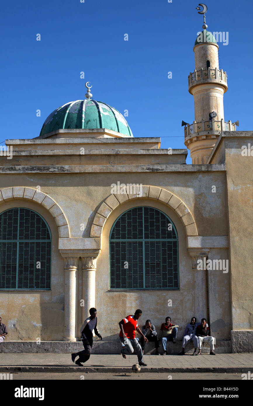 Die große Moschee (Kulafuh Al-Rashidin), Asmara, Eritrea Stockfoto