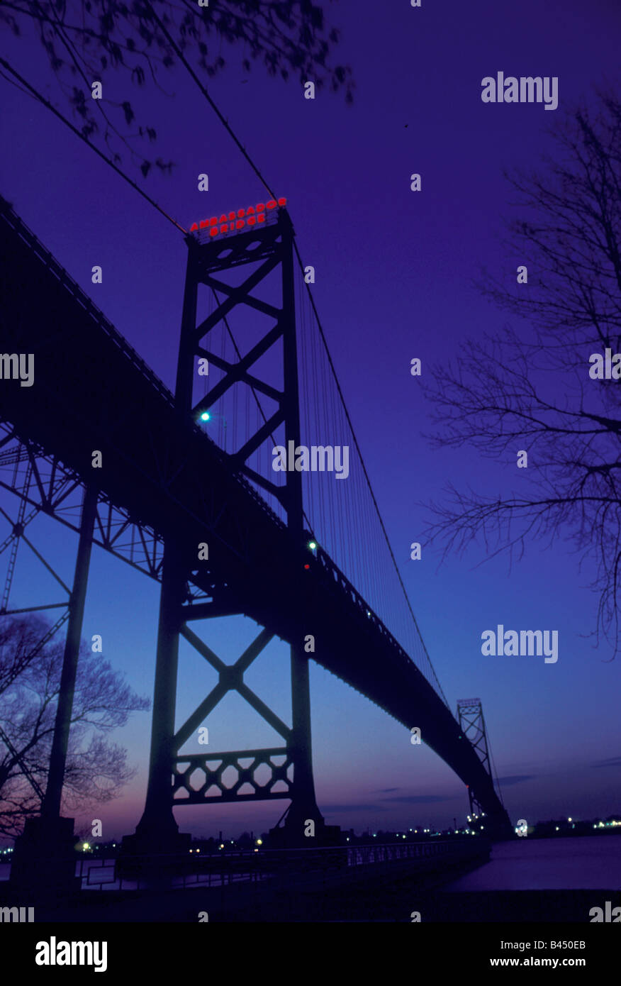 Botschafter Bridge Detroit Michigan/USA Stockfoto