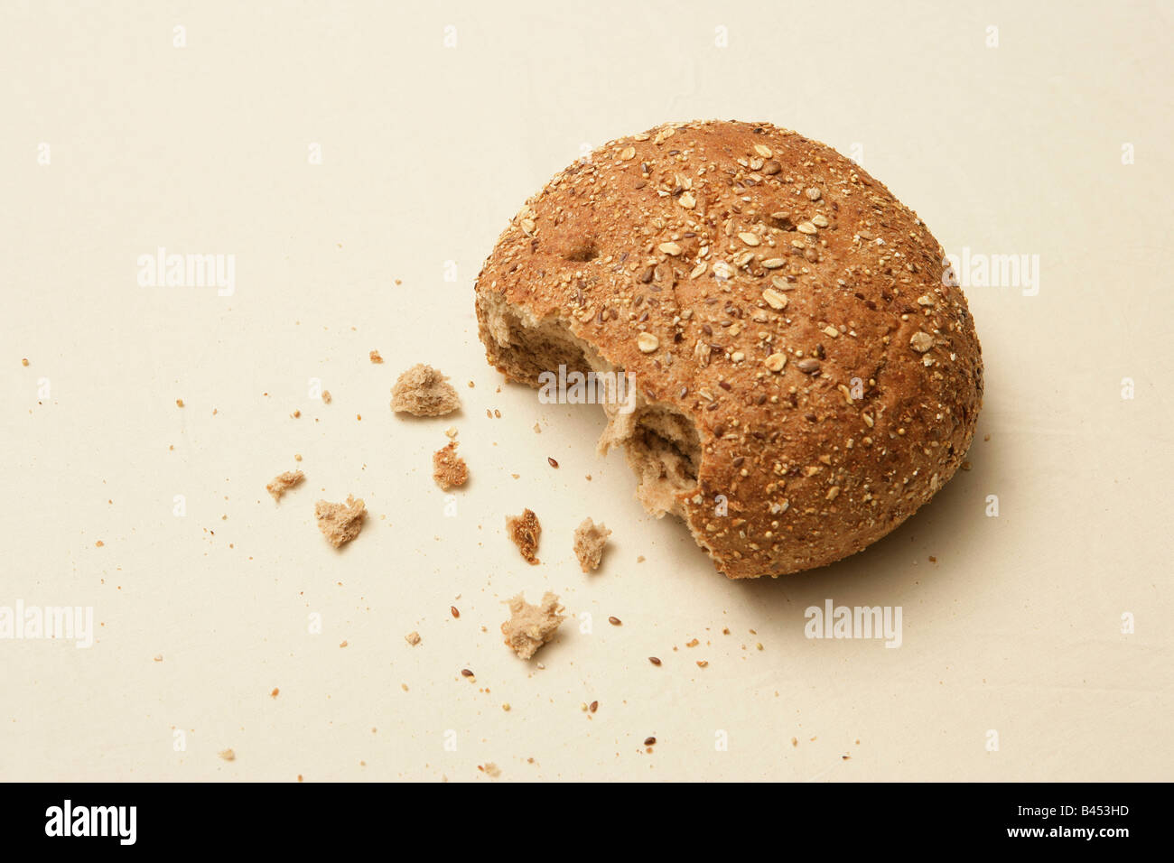 Gebrochene Brot Stockfoto