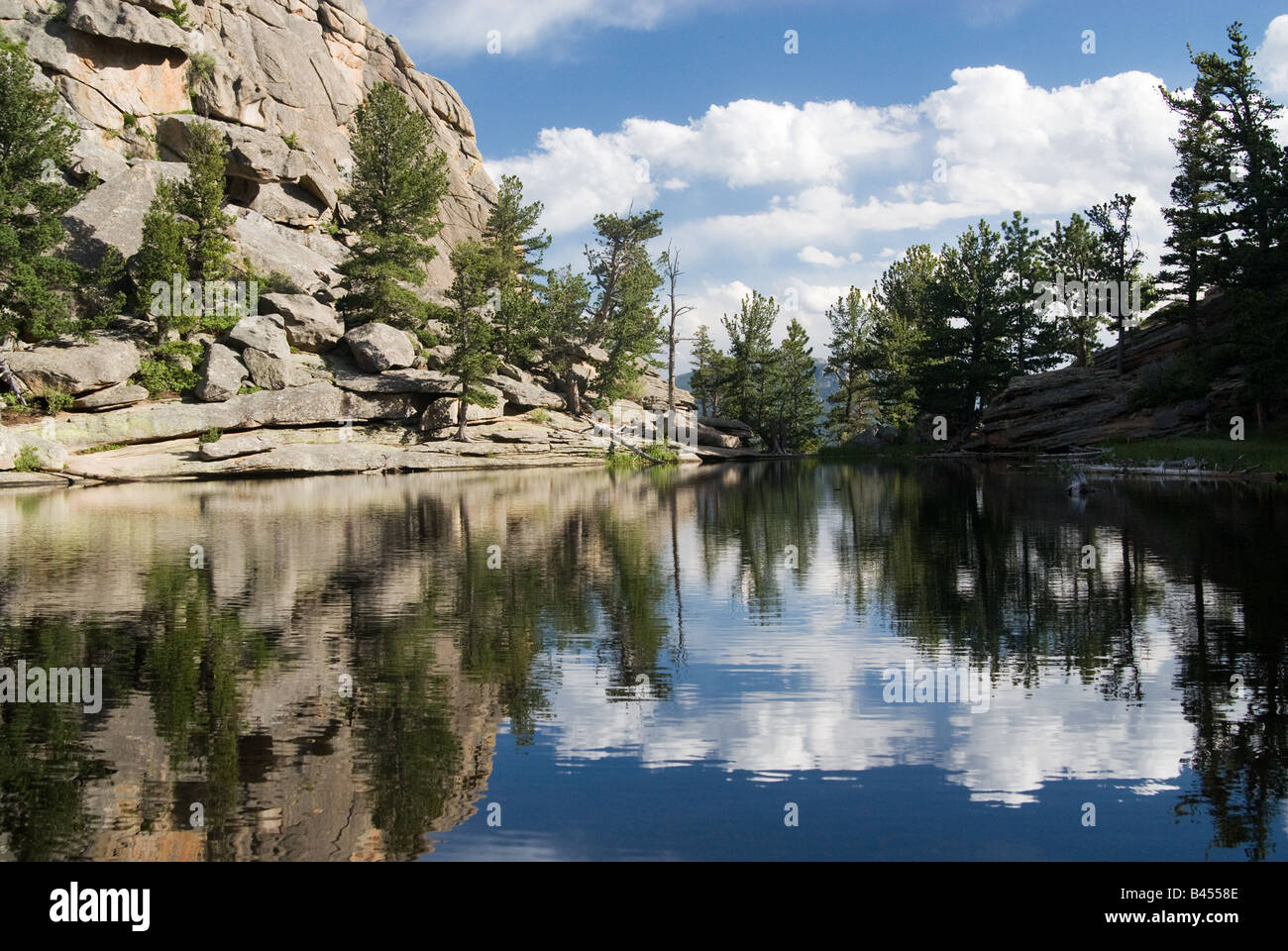 Gem Lake in die Rockie Mountains in Colorado Stockfoto
