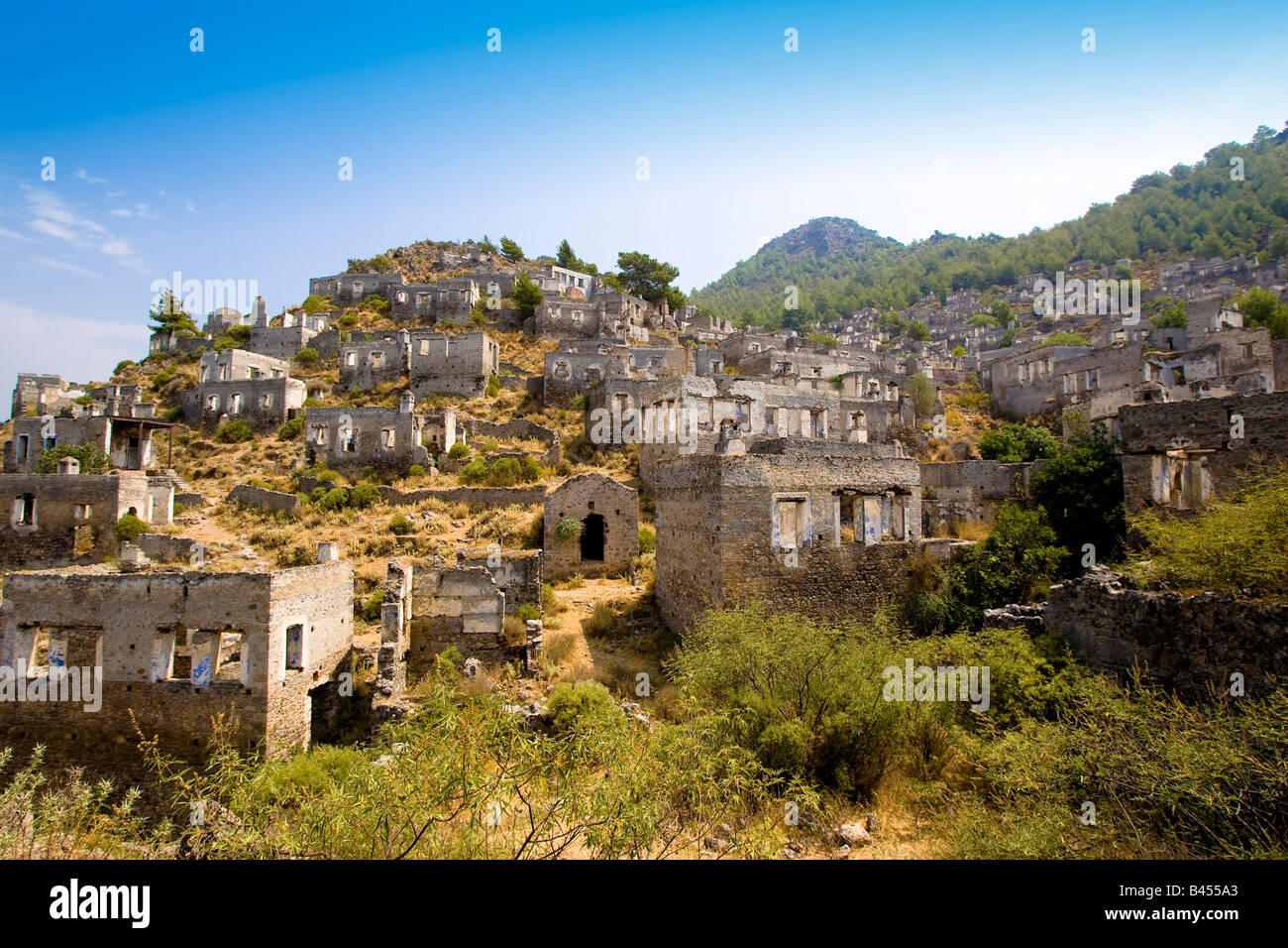 Kayaköy-Türkei Stockfoto