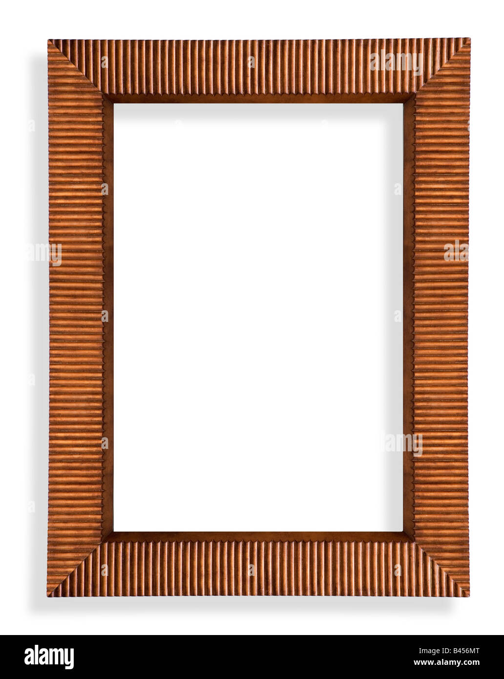 Eine benutzerdefinierte gemacht aus Holz Bilderrahmen Silhouette und mit Schneidepfad Stockfoto