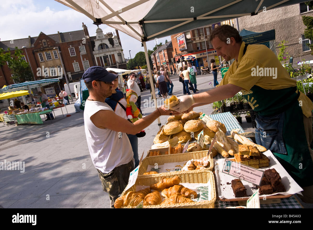 Bauernmarkt W3 London Vereinigtes Königreich Stockfoto