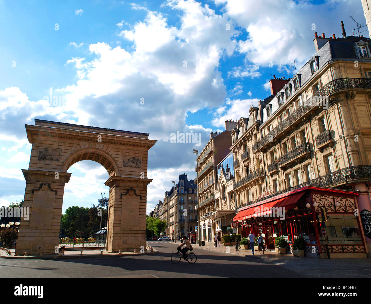 Blick auf die Stadt Dijon, Frankreich Stockfoto