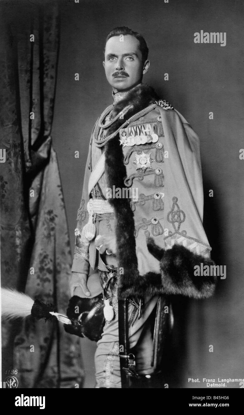 Charles Edward, 19.7.1884-6.3.1954, Herzog von Sachsen-Coburg-Gotha 30.7.1900 - 13.11.1918, Postkarte, Detmond, ca. 1910, Stockfoto