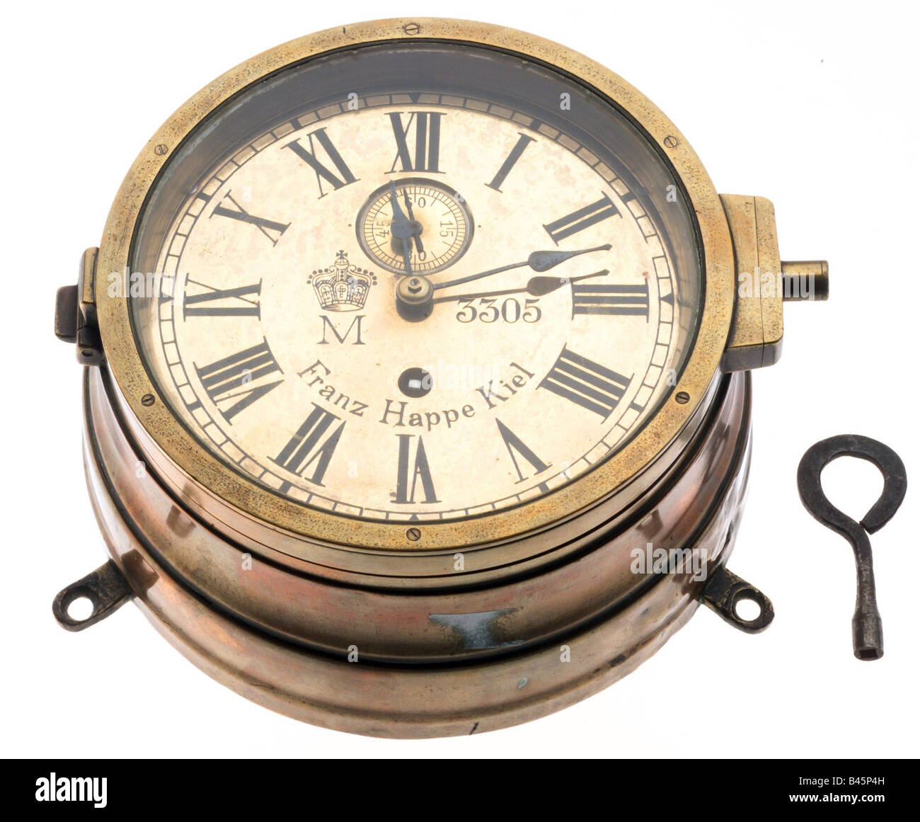 Transport/Transport, Navigation, Shipoes Clock der deutschen Marine, ca. 1900, Franz Happel, Kiel, 20. Jahrhundert, Stockfoto