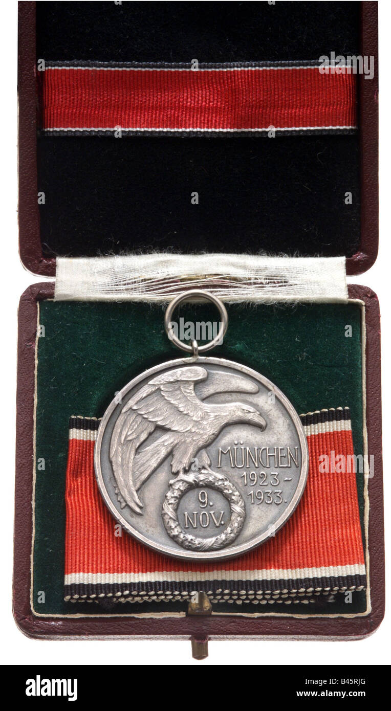 Dekorationen, Nazi-Deutschland, Dekoration vom 9. November 1923, 1934 - 1945, Gedenken an Bierhall-Putsch in München, Blutordnung, NS, nationalsozialismus, Drittes Reich, Stockfoto
