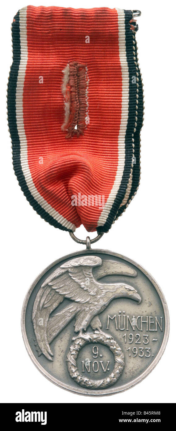 Dekorationen, Nazi-Deutschland, Dekoration vom 9. November 1923, 1934 - 1945, Gedenken an Bierhall-Putsch in München, Blutordnung, NS, nationalsozialismus, Drittes Reich, Stockfoto
