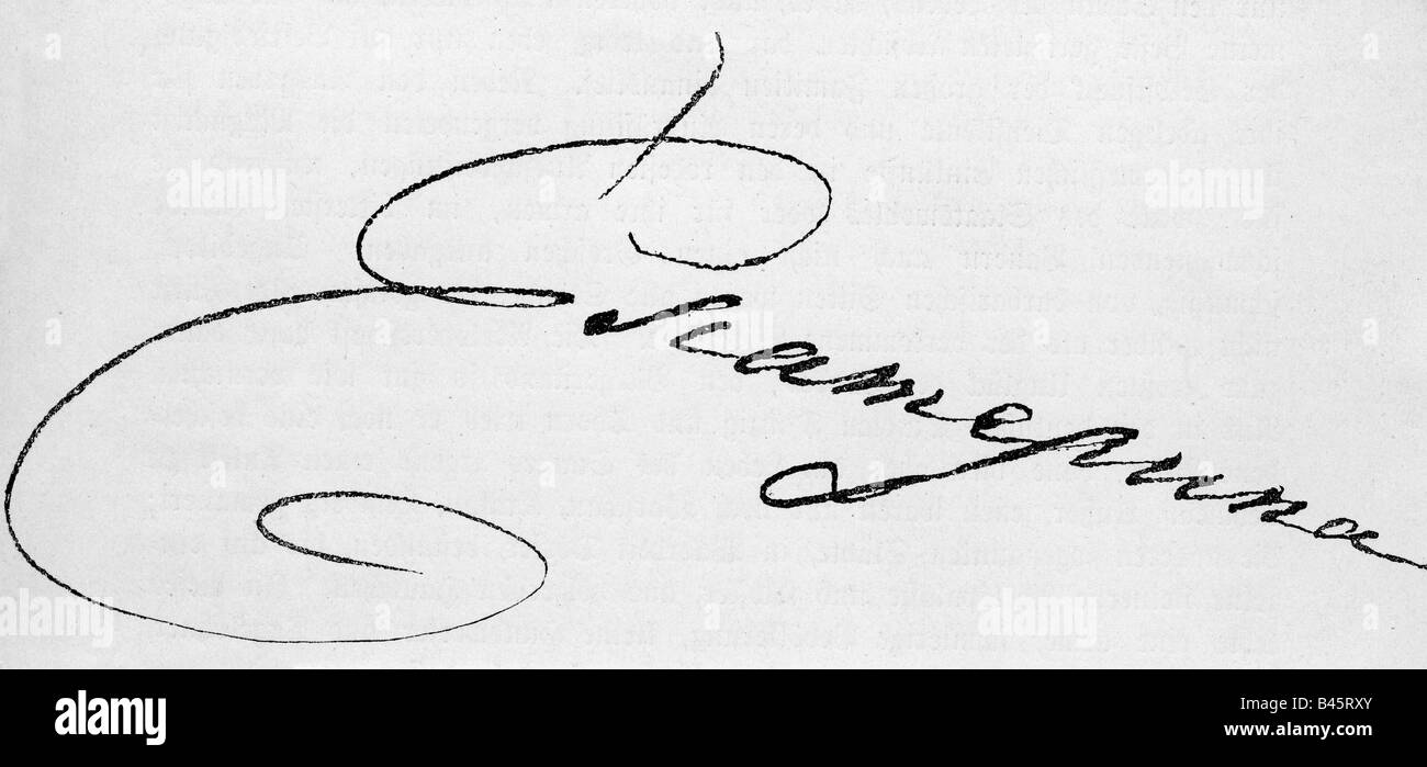 Katharina II "Der Große", 2.5.1729 - 17.11.1796, Kaisersteinbruch in Russland 28.6.1762 - 17.11.1796, Unterschrift, 22.9.1793, Sophie Augustine Friederike von Anhalt-Zerbst, Tsarina, 18. Jahrhundert, Anhalt-Zerbst, Romanow, Stockfoto
