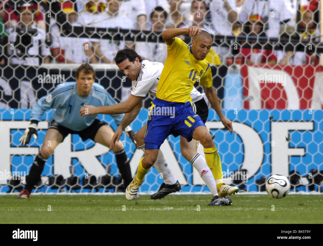 Sport, Fußball, WM, Achtelfinale, Deutschland gegen Schweden (2:0), München, 24.6.2006, Additional-Rights - Clearance-Info - Not-Available Stockfoto