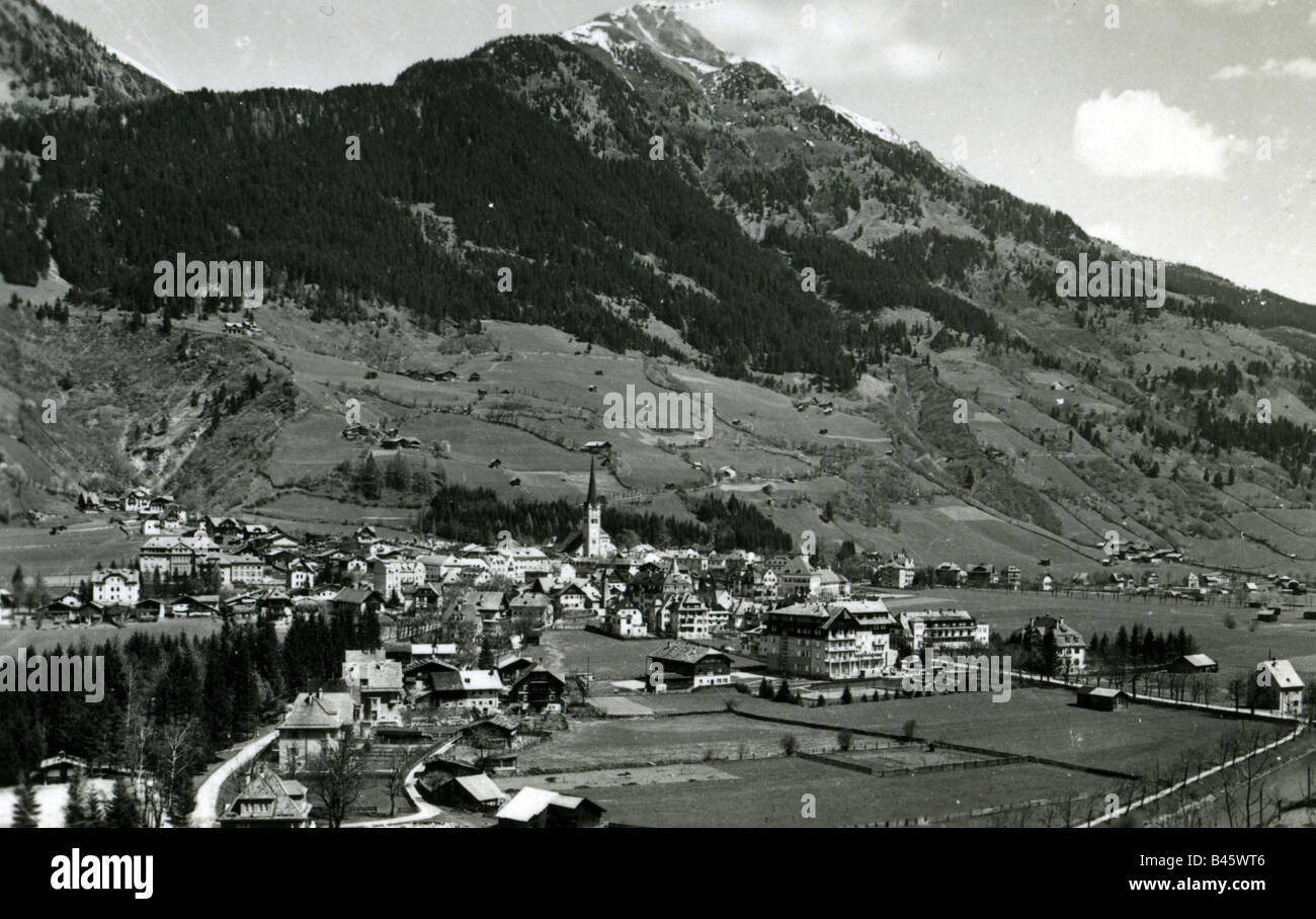 Geographie/Reise, Österreich, Salzburg, Bad Hofgastein, Stadtansicht/Stadtbild, 1943, Stockfoto