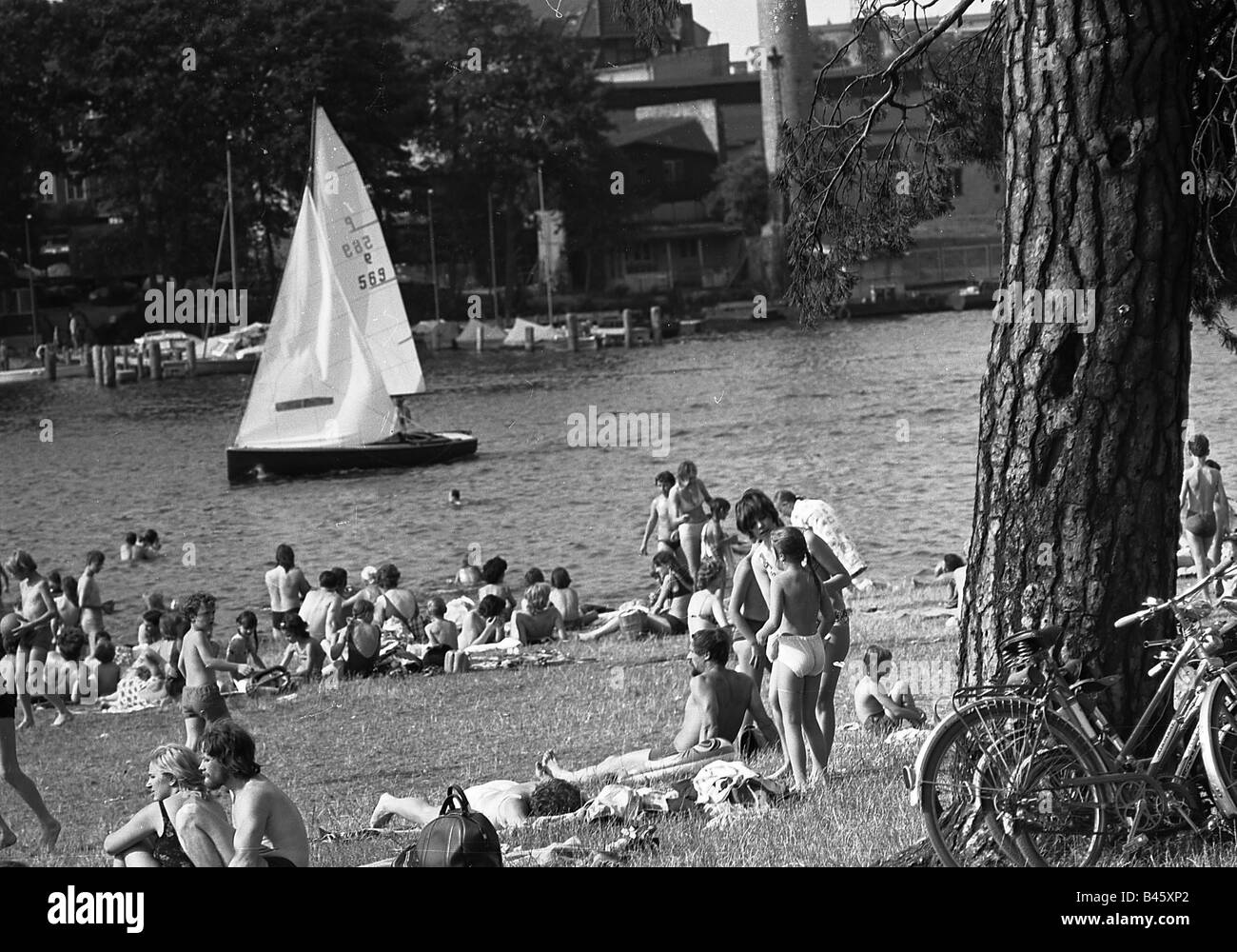 Baden, Müggelsee Lido, Berlin, 1973, Additional-Rights Baden, Müggelsee Lido, Berlin, 1973, Additional-Rights