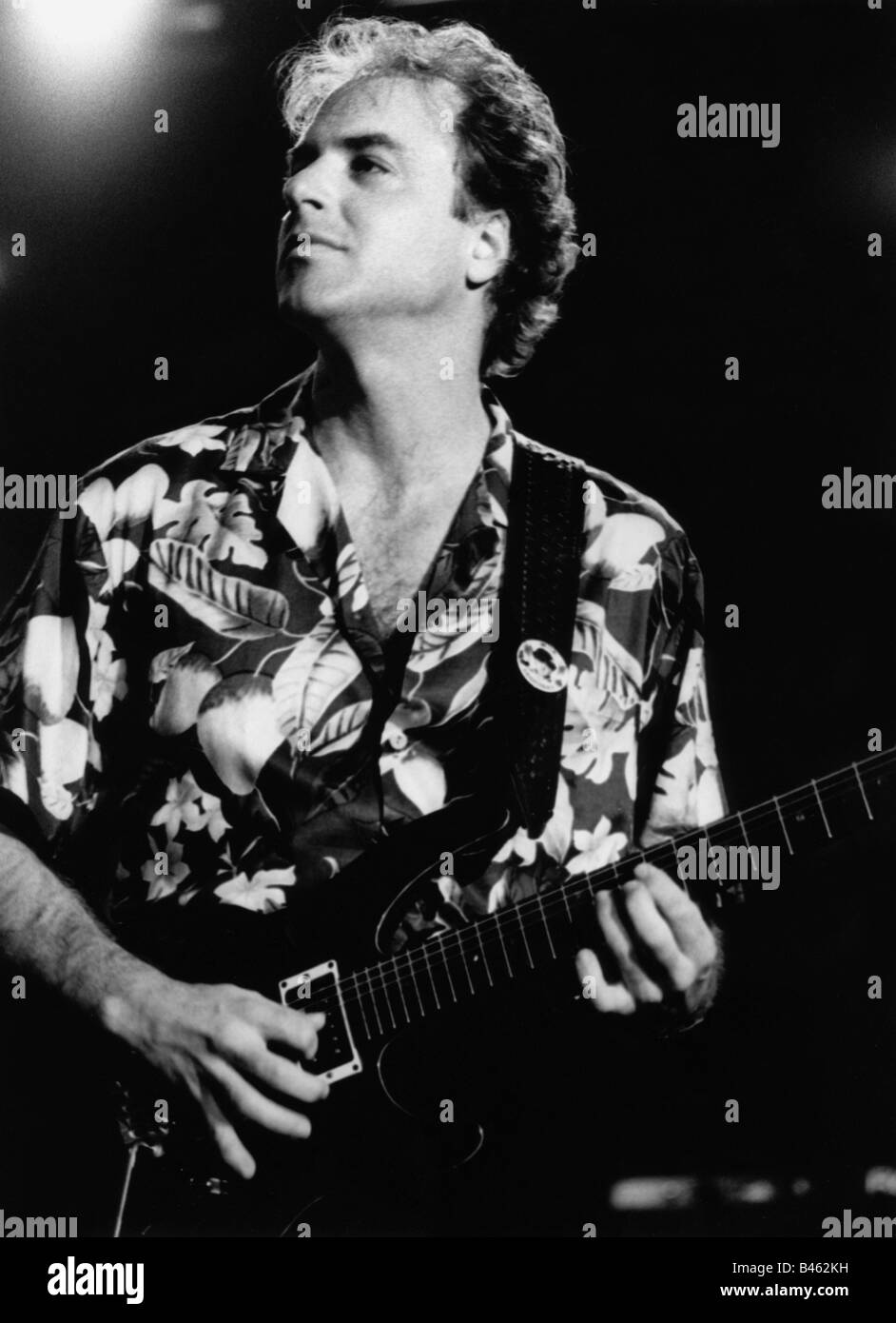 Freeman, Russ, * 11.2.1960, US-amerikanischer Musiker (Gitarrist), halbe Länge, während eines Auftritts auf dem Jazzfestival, Montreux, 1996, Stockfoto