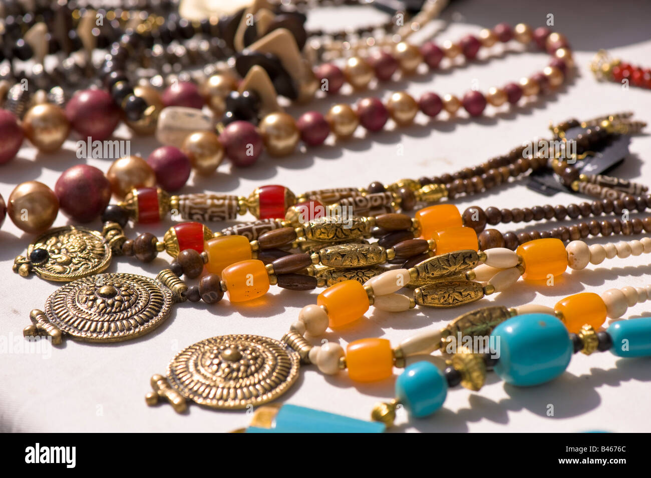 Schmuck Stall Acton Markt W3 London Vereinigtes Königreich Stockfoto