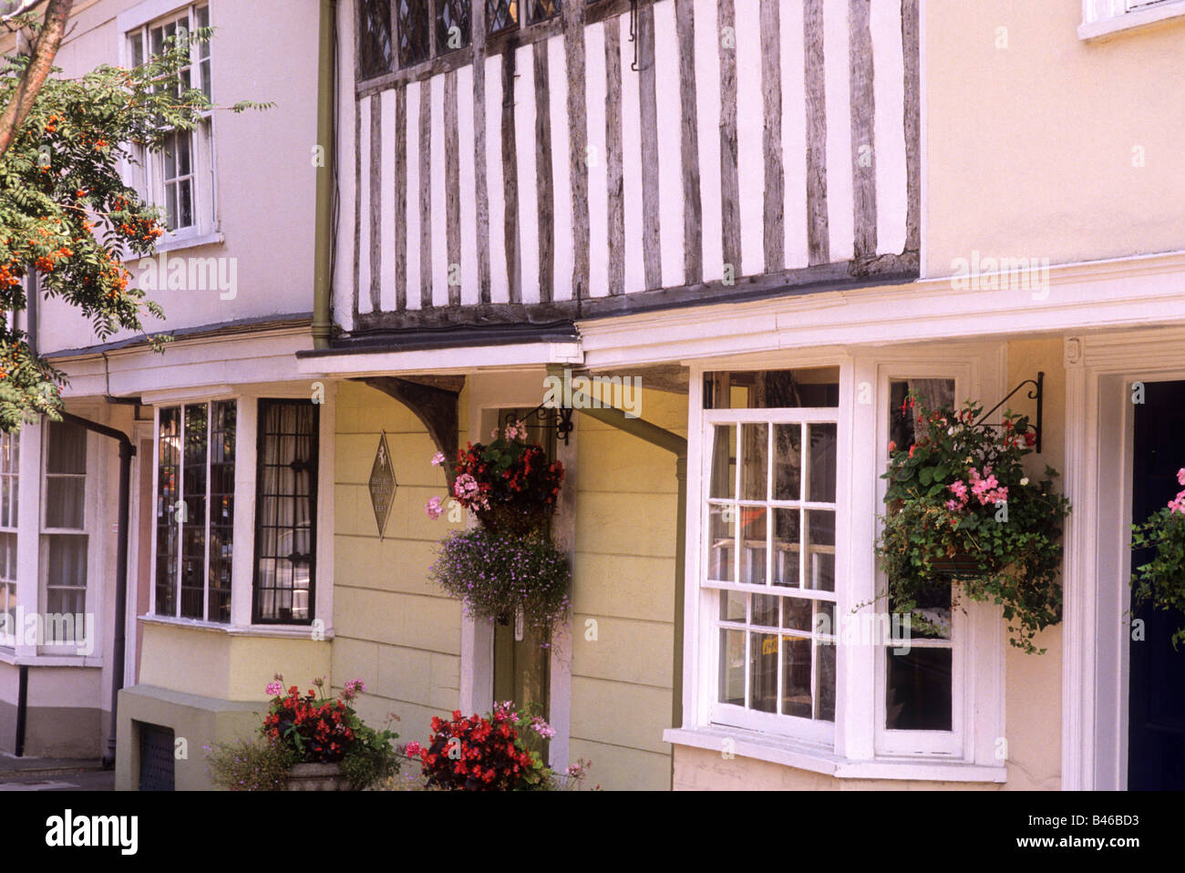 Ziemlich Fachwerkhäuser Abbey Street Faversham Kent Denkmalschutz englischen historischen England UK Stockfoto