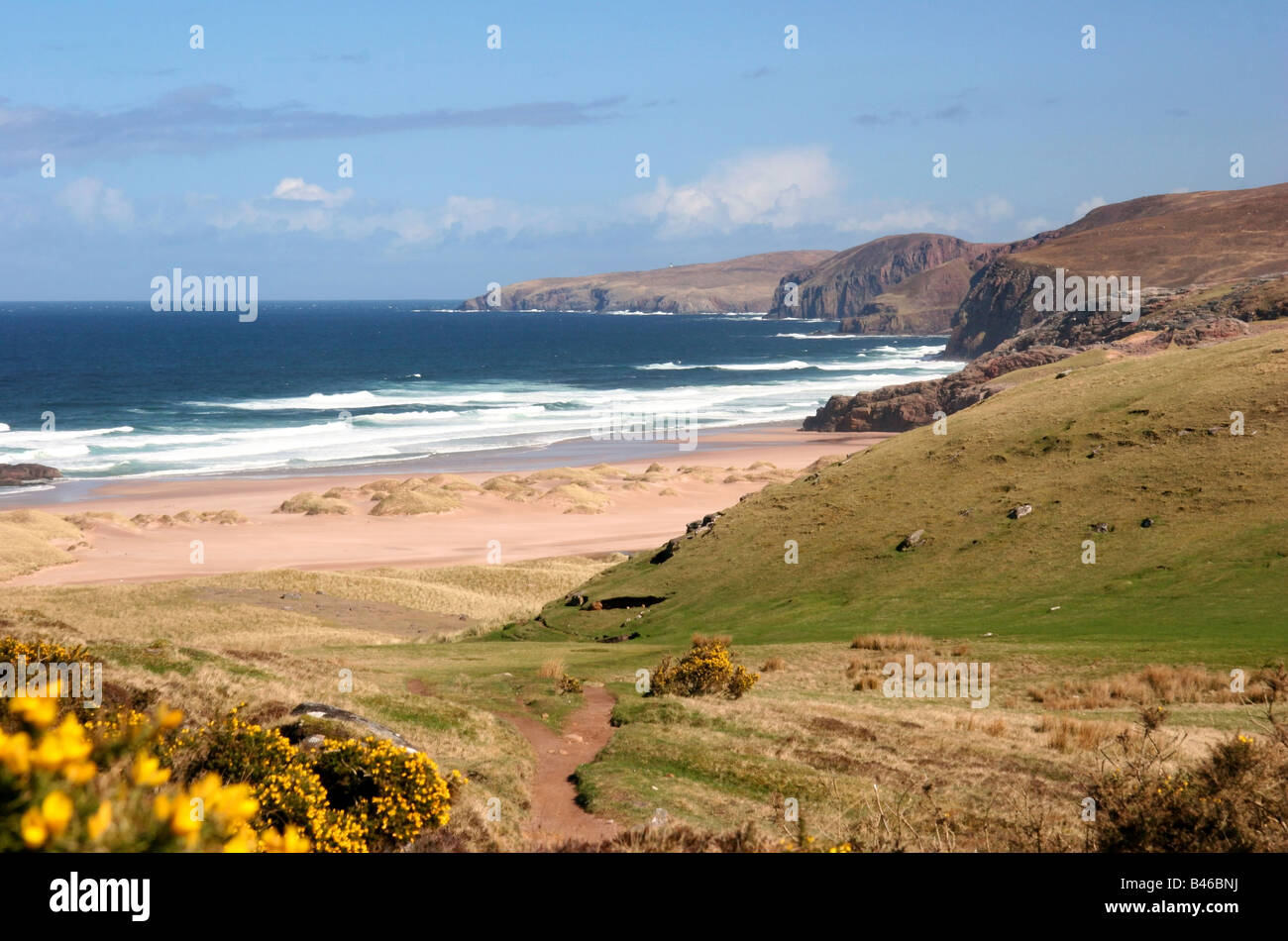 Sandwood Bay auf dem Cape Wrath Trail Stockfoto