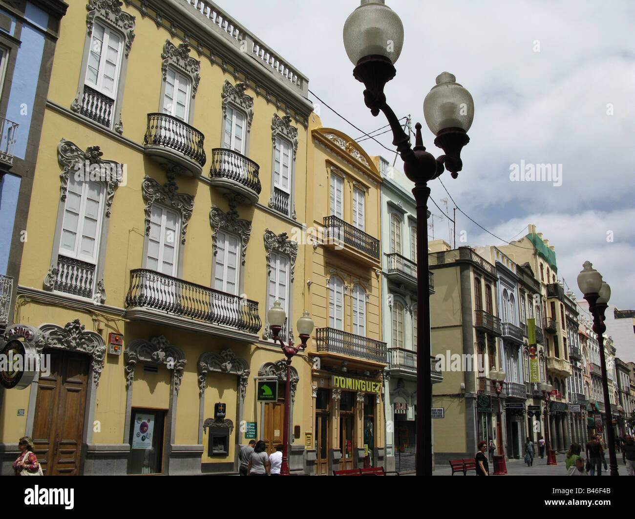 Die Calle Mayor de Triana, der Haupteinkaufsstraße von Las Palmas, Gran Canaria, Kanarische Inseln, Spanien Stockfoto