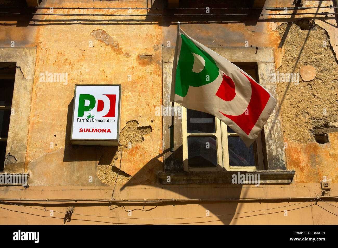 PD-Flag, Italien. Stockfoto
