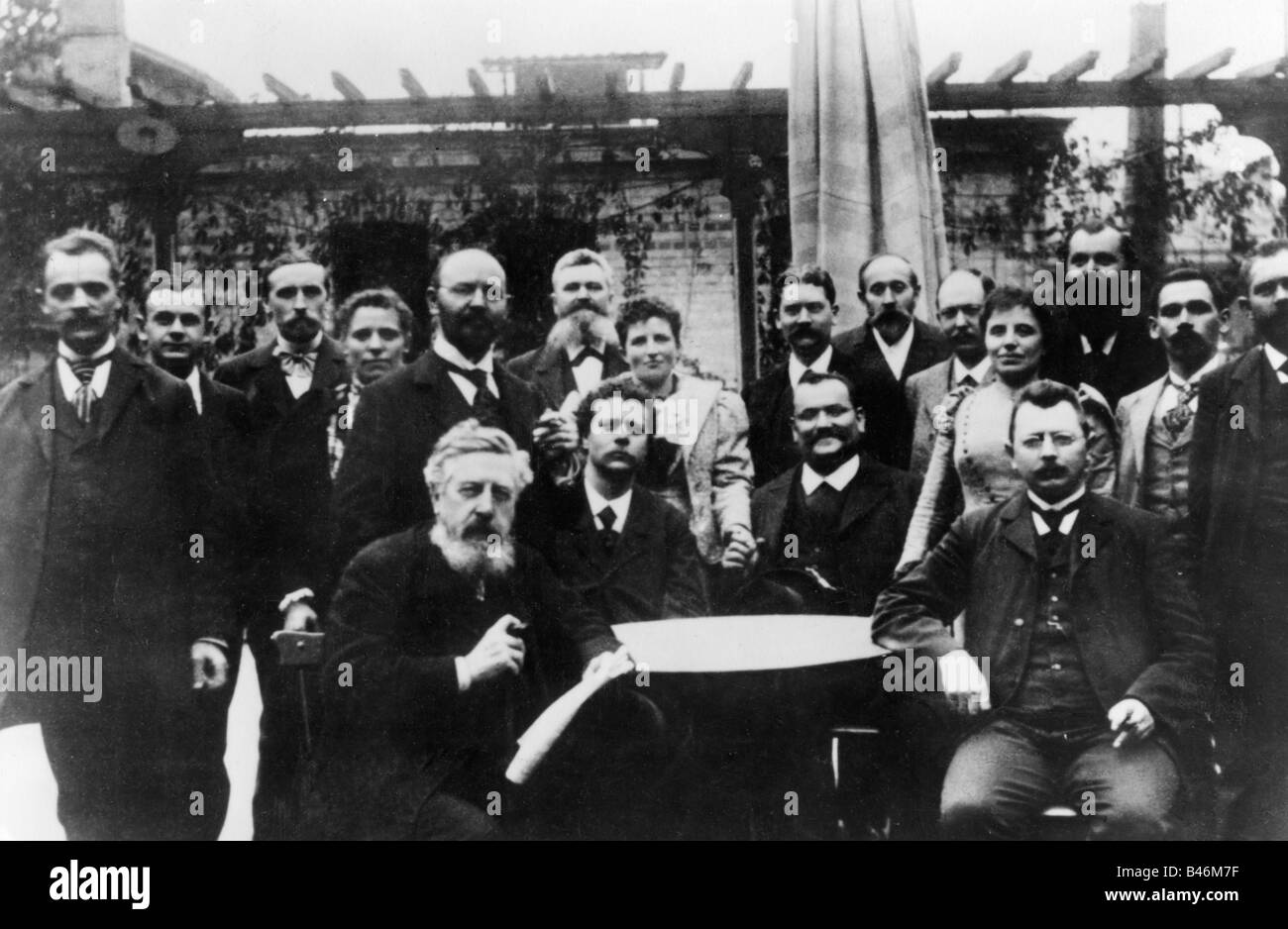 Geografie/Reisen, Deutschland, Politik, Parteien, Sozialdemokratische Partei Deutschlands (Sozialdemokratische Partei Deutschlands, SPD), Parteitag, Stuttgart, 3.- 8.10.1898, Stockfoto