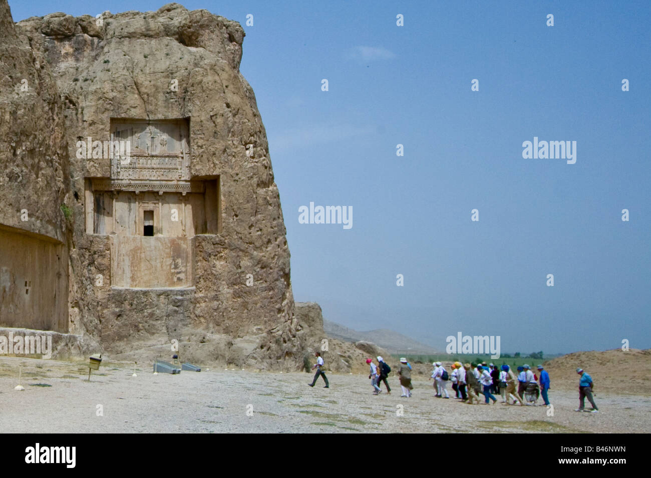 Naqsh-e Rostam Grab der achämenidischen Könige in der Nähe von Persepolis im Iran Stockfoto