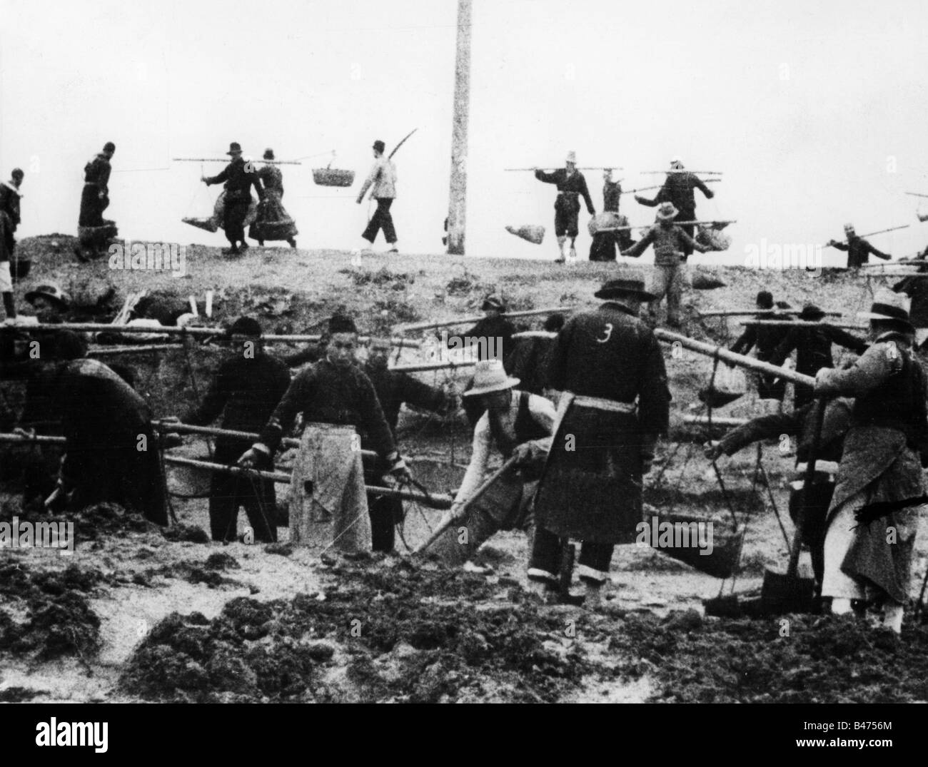 Ereignisse, Zweiter Weltkrieg/zweiter Weltkrieg, China, Zweiter Sino-Japanischer Krieg, chinesische Zwangsarbeiter in Japan, 1939, Stockfoto