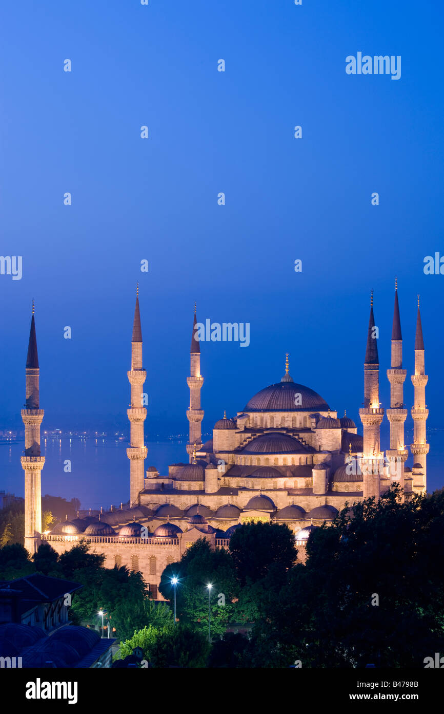 Sultan-Ahmed-Moschee-blaue Moschee-Türkei-Istanbul Stockfoto