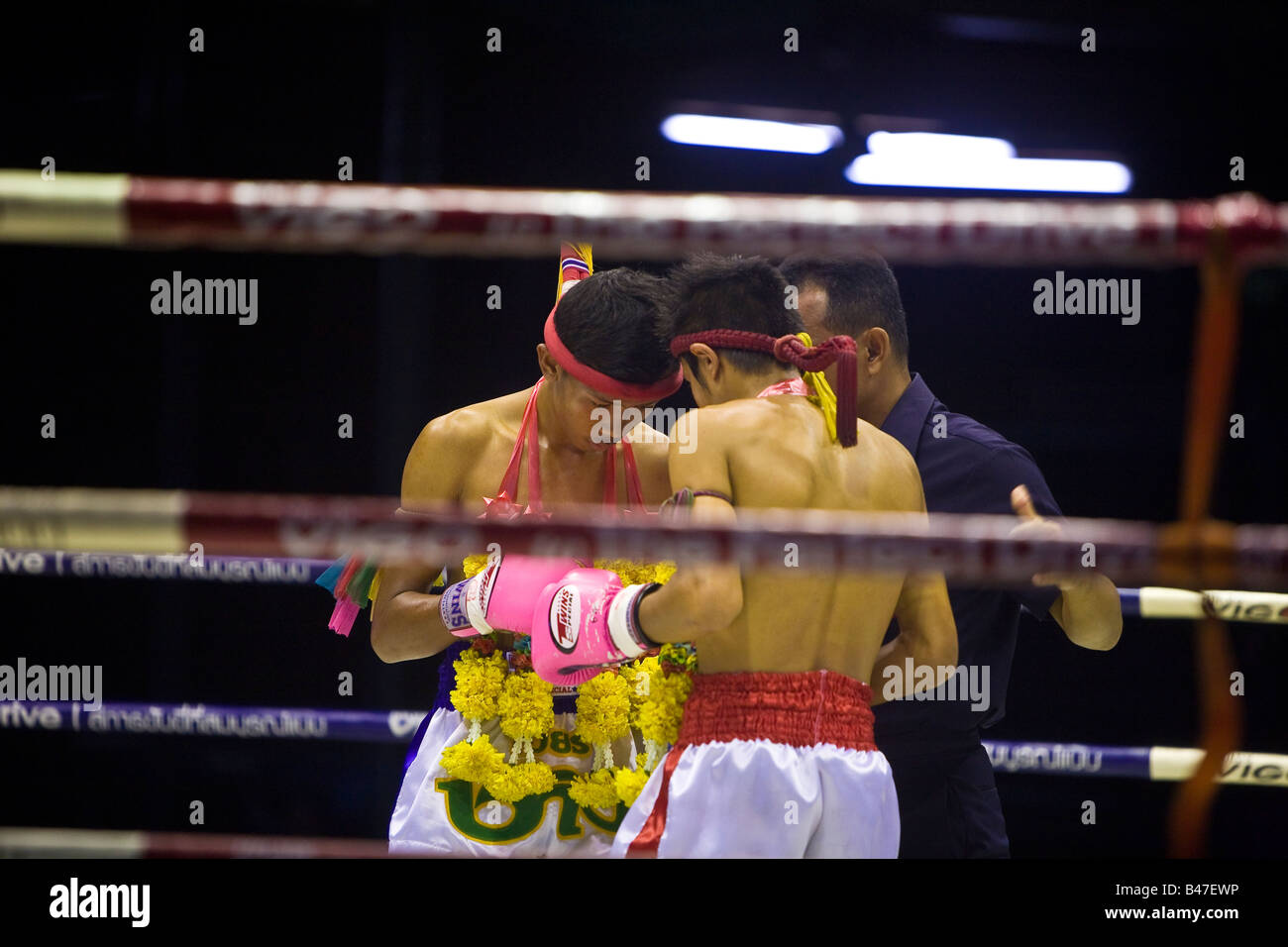 Thai-Boxen Lumpinee Stadion Bangkok Thailand Stockfoto