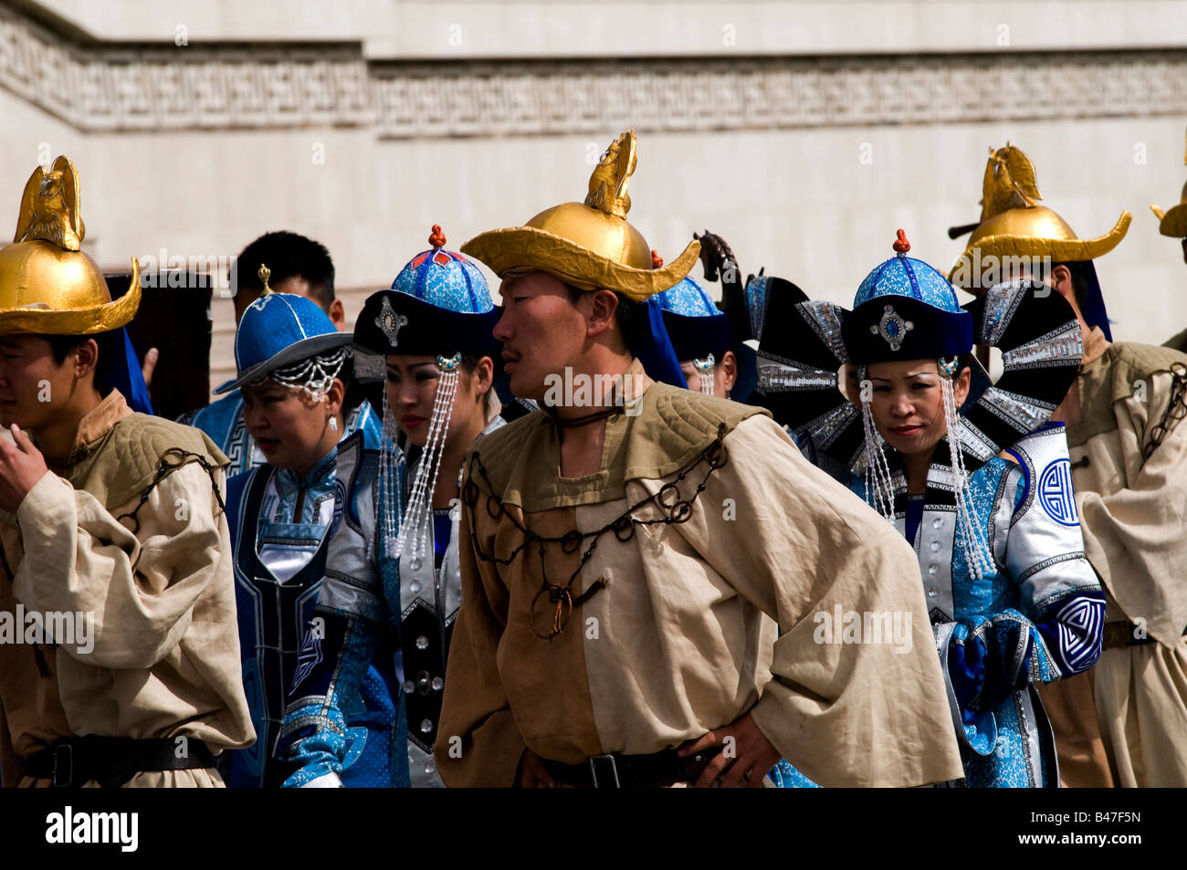 Traditionelle Zeremonie in der Mongolei Stockfoto