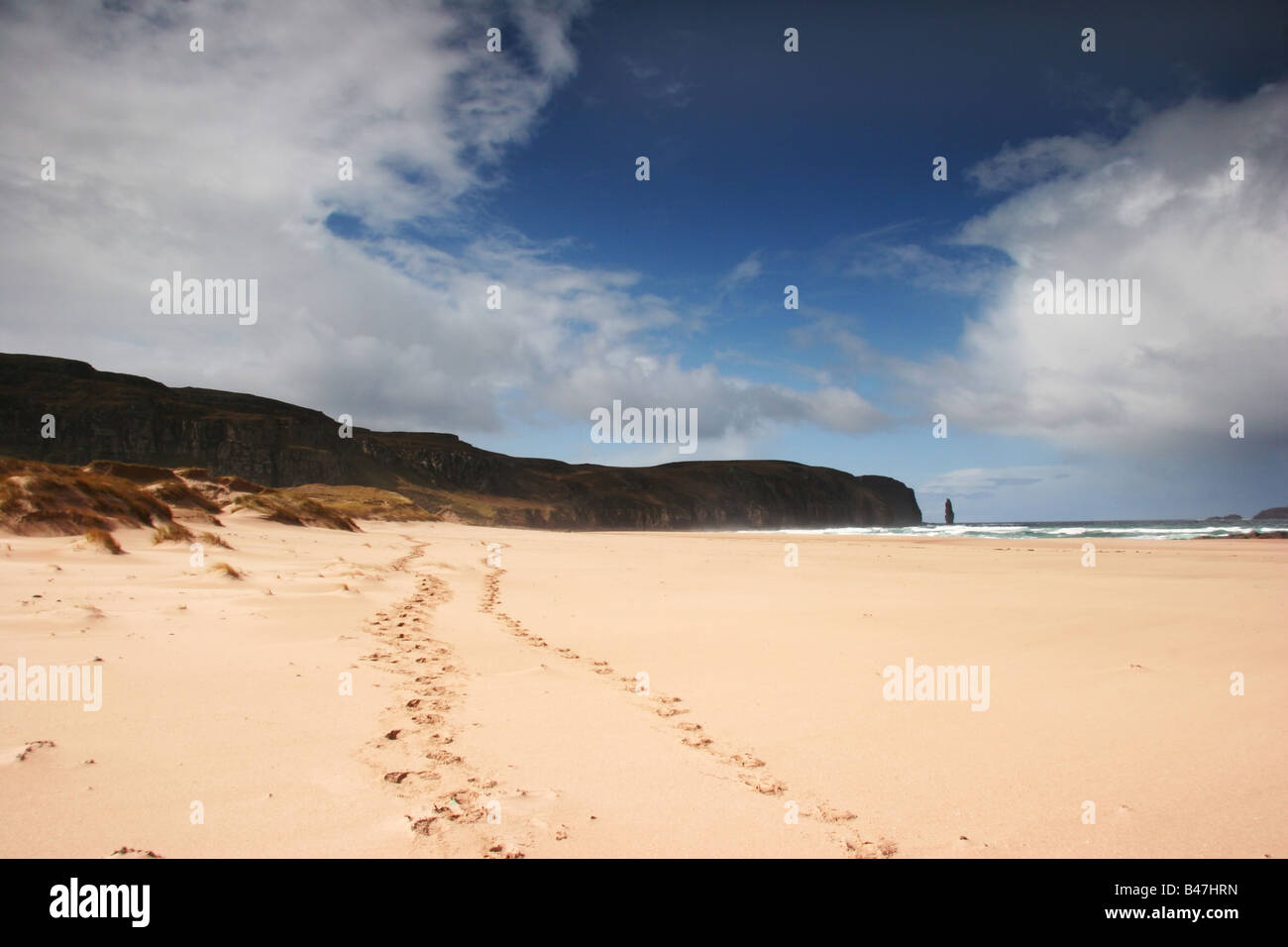 Sandwood Bay auf dem Cape Wrath Trail Stockfoto