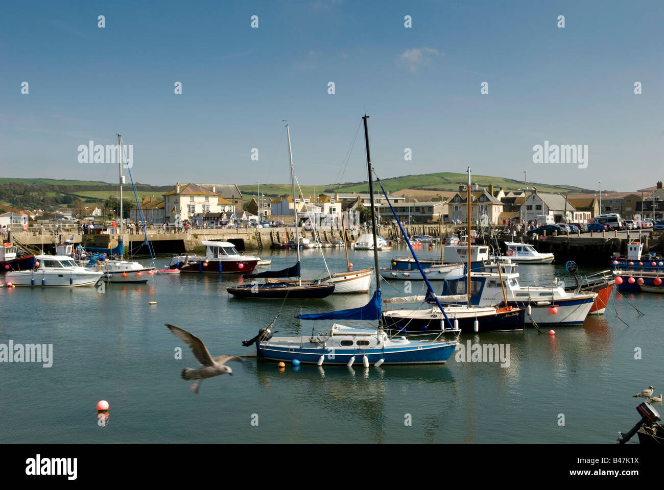 Bridport Harbour, West Bay, Dorset, England, Vereinigtes Königreich Stockfoto