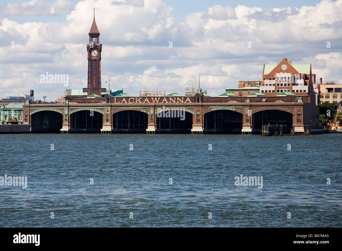 Lackawanna, New York, von einem Circle Line Boot auf dem Hudson river Stockfoto
