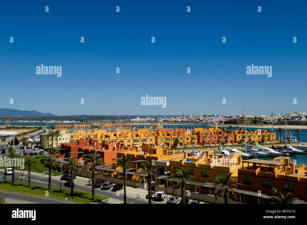 Portimão Marina Komplex in der Algarve-Portugal Stockfoto