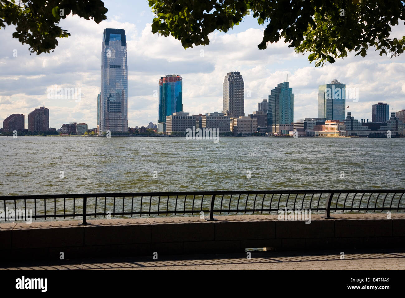 New Jersey aus niedrigeren Manhatten, New York Stockfoto