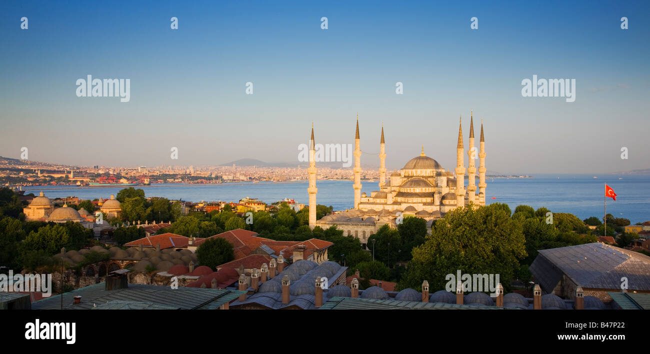 Türkei-Istanbul-Sultan-Ahmed-Moschee, blaue Moschee Stockfoto