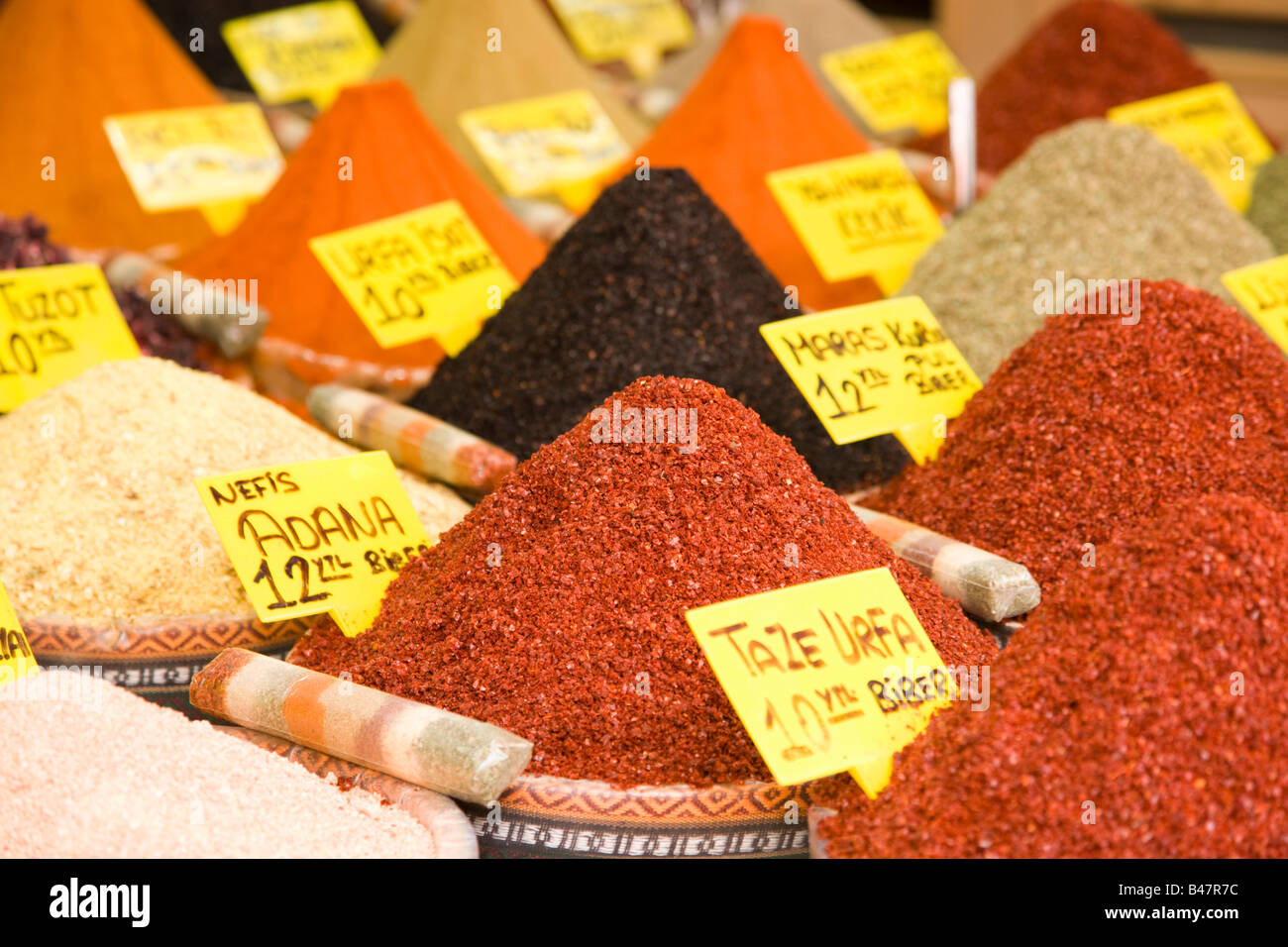 Türkei Istanbul Spice Market auf dem ägyptischen Basar Stockfoto