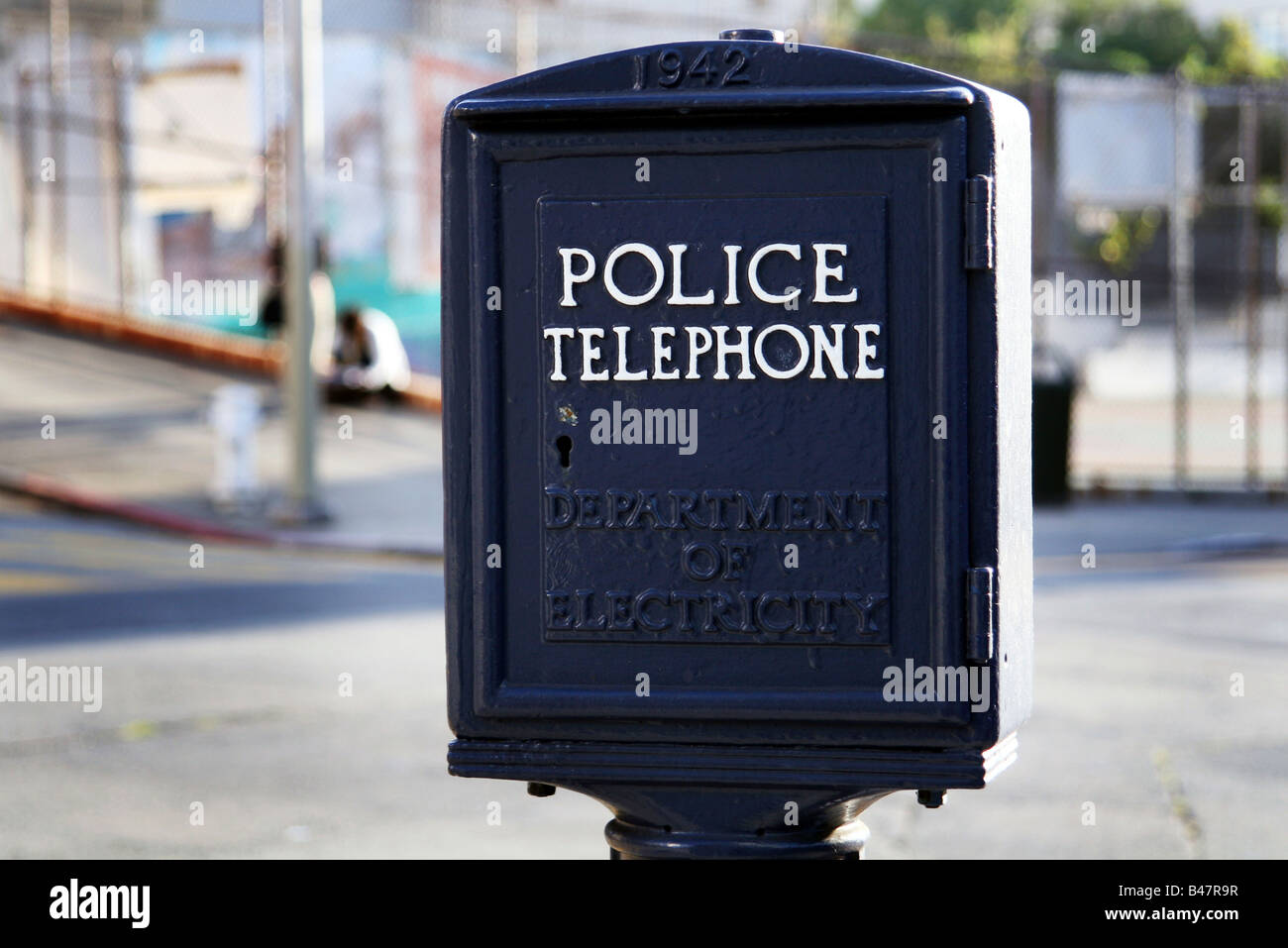 Eine alte Polizei Telefon Box San Francisco Kalifornien, USA  Stockfotografie - Alamy