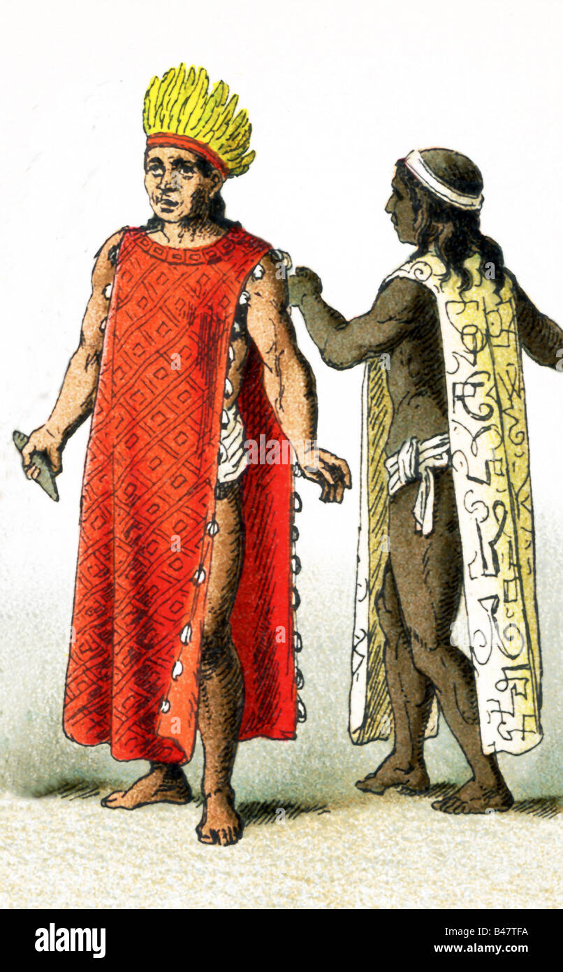 Mexikanischer Priester 1500 n. Chr. Stockfoto