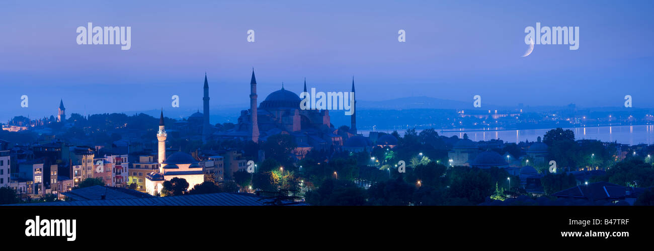 Türkei Istanbul Blick auf die Hagia Sophia Mosque Stockfoto