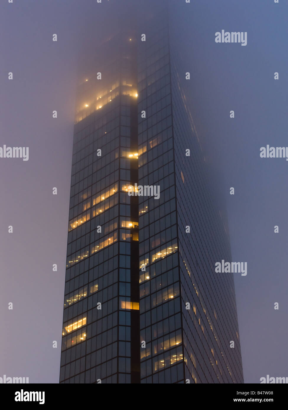 Hancock Tower in Boston s Coley Platz 9 14 08 gesehen Stockfoto