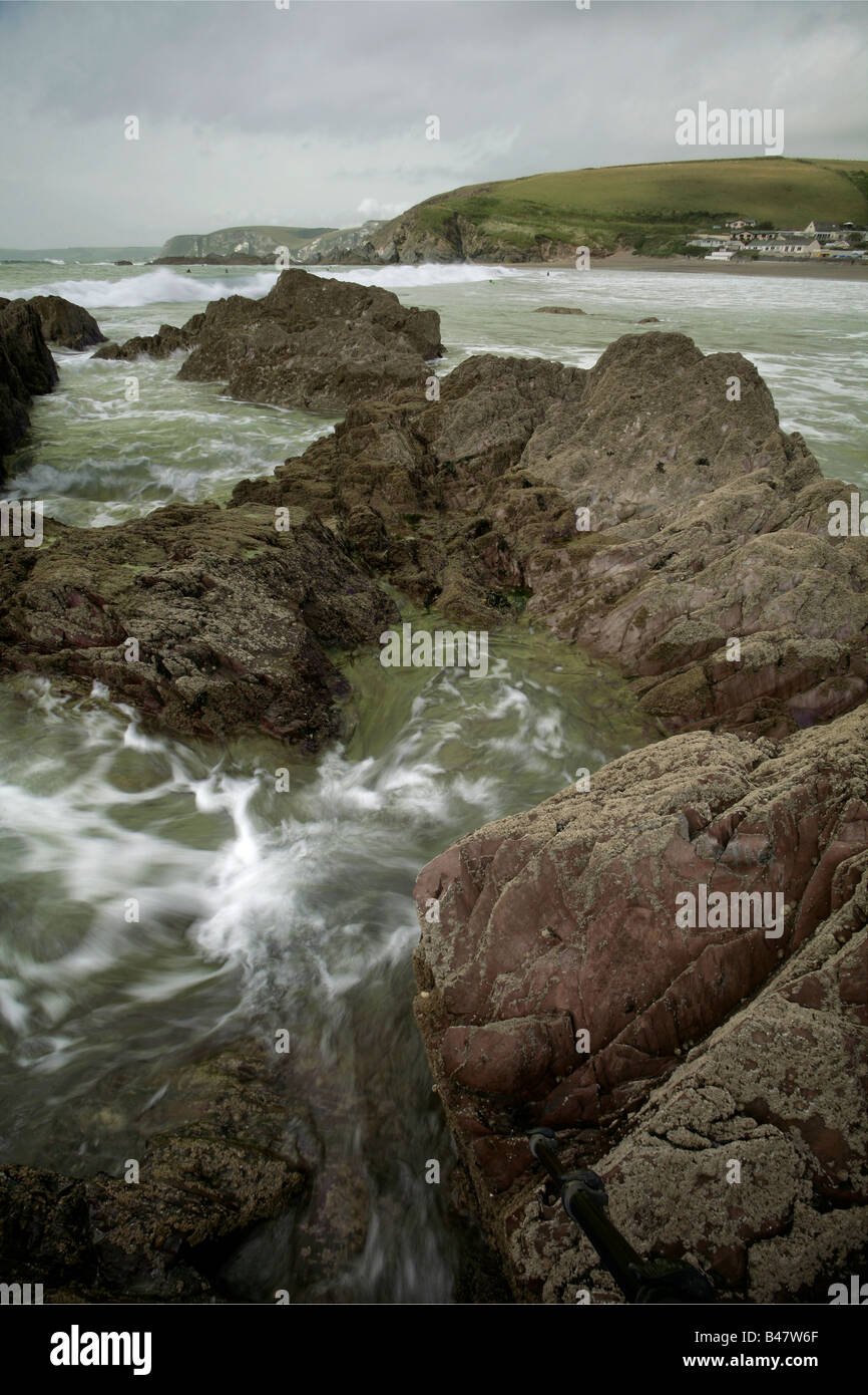 Szenen rund um South Devon Ayrmer Cove Stockfoto