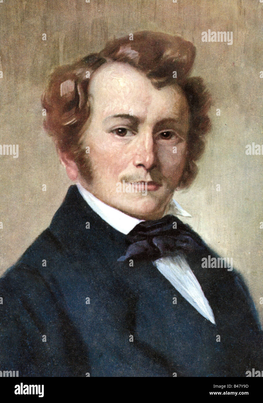 Lortzing, Albert, 23.10.1801 - 21.01.1851, deutscher Komponist, Porträt, Gemälde von Robert Einhorn, ca. 1910, Stockfoto