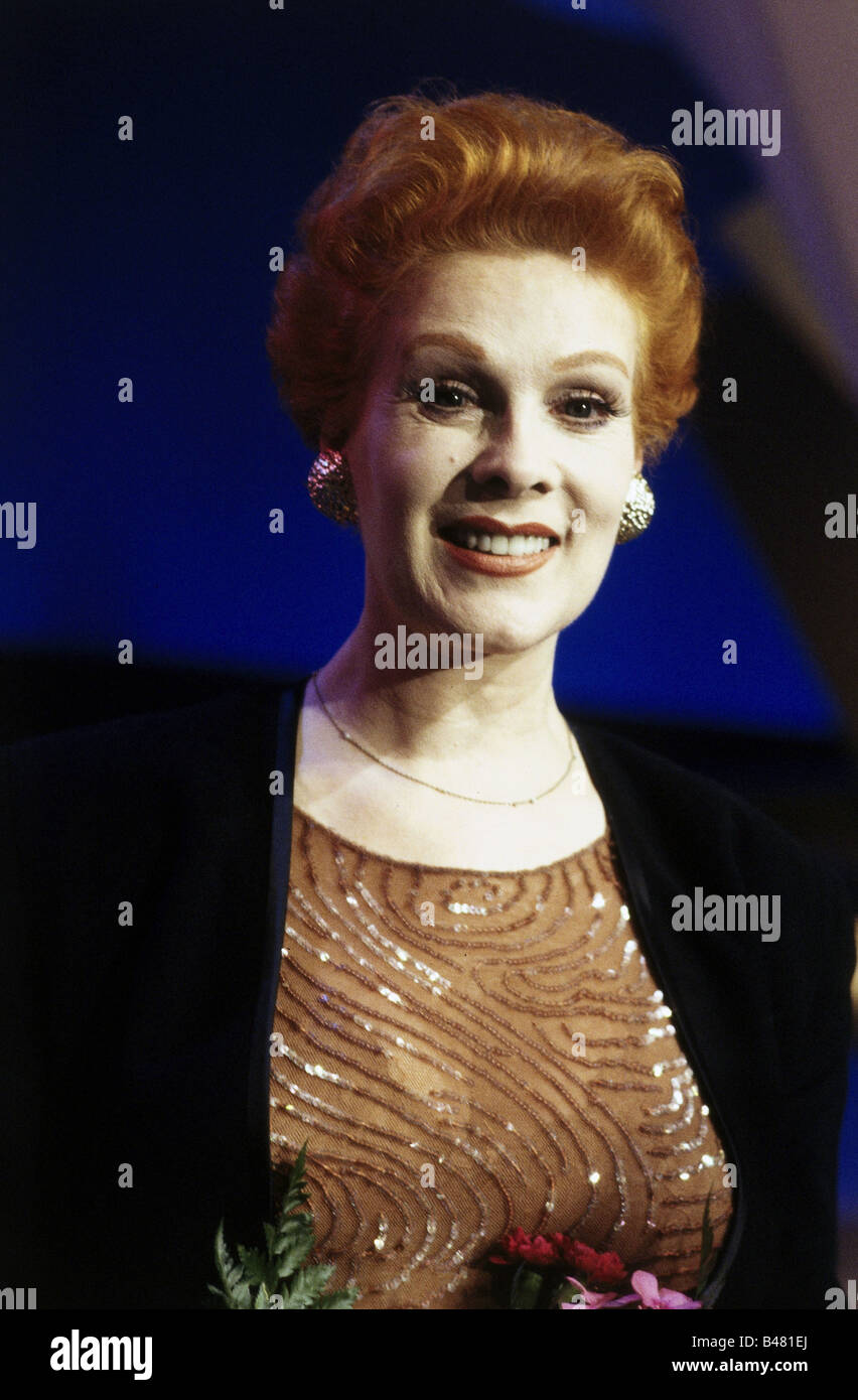 Volkmann, Elisabeth, 16.3.1936 - 25 / 27.7.2006, deutsche Schauspielerin, Porträt, Mai 1992, Stockfoto